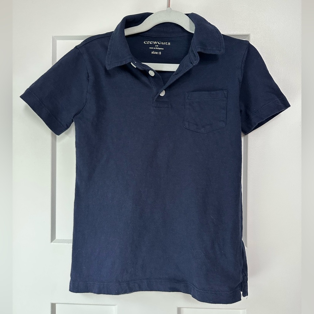EUC JCrew Factory Crewcuts Boys Slub Cotton Jersey Polo
